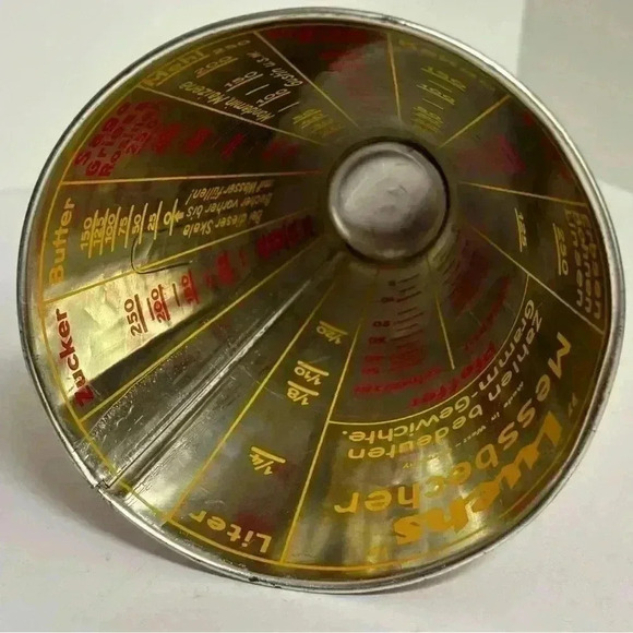 Vintage German Lynx tin cone shaped measuring cup - Picture 4 of 7